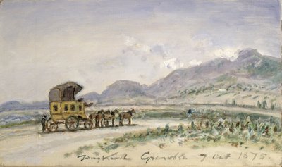 The Diligence from Grenoble to Sassenage, 7th October 1875 by Johan Barthold Jongkind